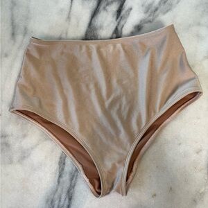 Nu Swimwear Basic High Bottoms in blush Sz S